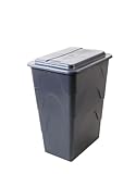 TrendLine Regentonne eckig Deckel Hahn 240L grau Regenwassertonne Wassertank