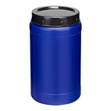 Garronda 2 Liter Behälter mit Deckel Futtertonne Weithalsfass BPA-frei Kleines Fass Wasser Box mit Deckel Ideal als transportbox Sichere Aufbewahrung und Lagerung GD-0085, Blau