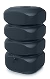 YourCasa Regentonne 700 Liter [Aquablock] mit Öffnung und Deckel - Wassertonne Moderne eckige Form - Regenfass Frostsicher aus Kunststoff Regenwassertonne Regenwassertank Wasserfass Garten (Anthrazit)