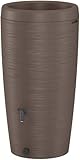 Regenwassertank 240 L Regentonne Wasserbehälter in 3 Farben mit Wasserhahn Set (240L Brownie)