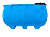 Varile 250L Trinkwassertank Blau | BPA-Frei | integriertes 3/4' Messinggewinde | Made in EU | Lebensmittelgeeignet | Horizontal