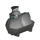 Regenwasser Zisterne 3000 Liter Erdtank Aqua-Rondo Kunststoff [ Ausbaupaket passend für Ihre Anwendung frei wählbar ]