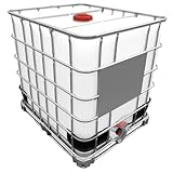 REKUBIK 1000l IBC Wassertank DN150/50 auf Stahlpalette (Gebraucht/Gespült)