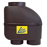 REGENSAMMLER FALLROHR-Filter REGENTONNEN-FÜLLAUTOMAT Z 100 – Regenwasserfilter in selbstreinigender Bauart mit Edelstahl-Sieb und 100-125mm-Universal-Anschluss für Profi-Regenwassernutzung (Braun)