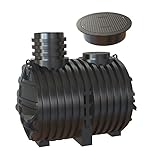 Garten-Zisternen Regenwassertank Zisterne 5000 Liter Ecoline (mit Abdeckung)